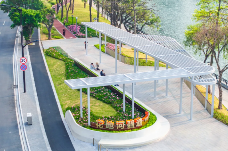 Real Scene of the Entrance to Huadi River Demonstration Section