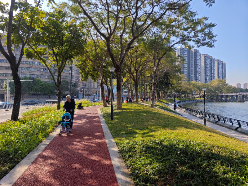 Real Scenes of Huadi River Jogging Track Before and After Renovation