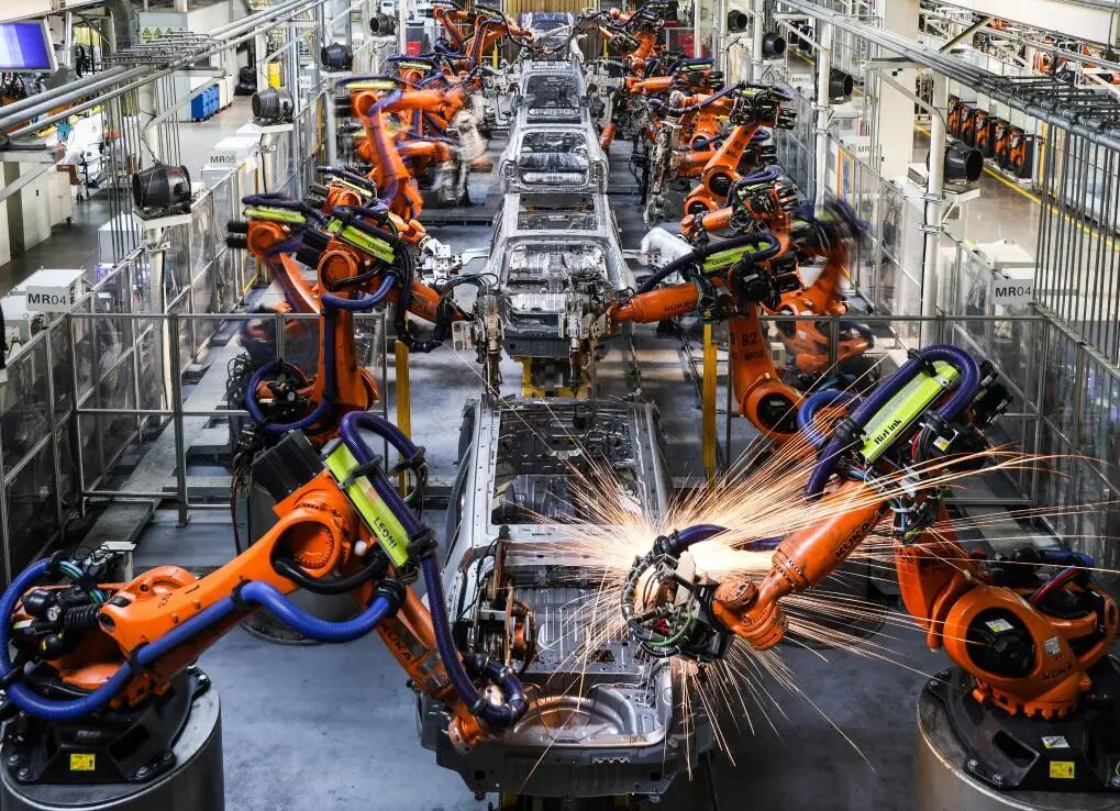 AION's smart production line at GAC Aion New Energy Industrial Park in Panyu, Guangzhou