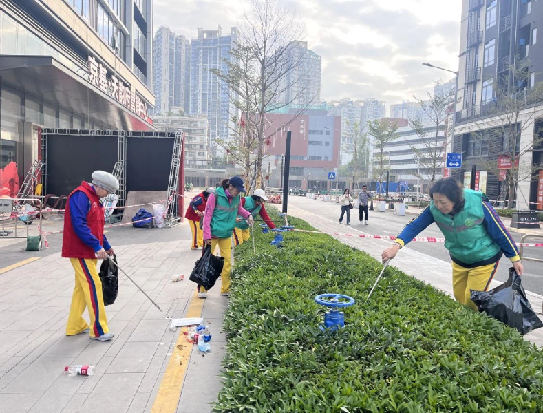 Volunteer Clean-up Day Held in Buxin Community, Donghu Sub-district, Luohu District